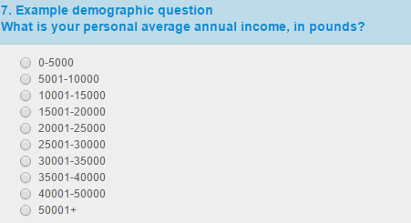Demographic Questions