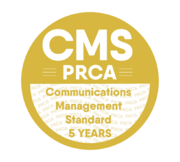PRCA Communication Management Standard gold logo